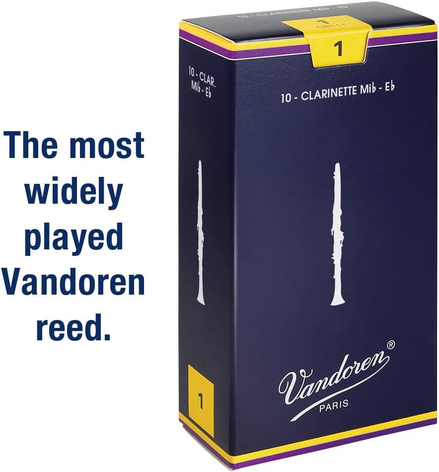 imageVandoren CR113 Eb Clarinet Traditional Reeds Strength 3 Box of 10Strength 1