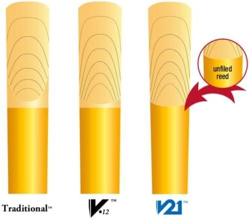 imageVandoren CR123 Bass Clarinet Traditional Reeds Strength 3 Box of 5Modern