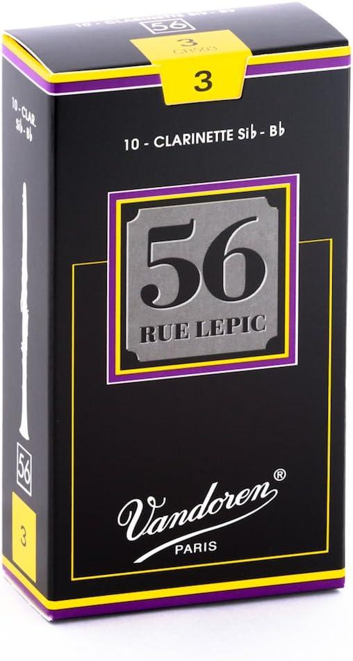 imageVandoren CR5035 Bb Clarinet 56 Rue Lepic Reeds Strength 35 Box of 10Strength 3