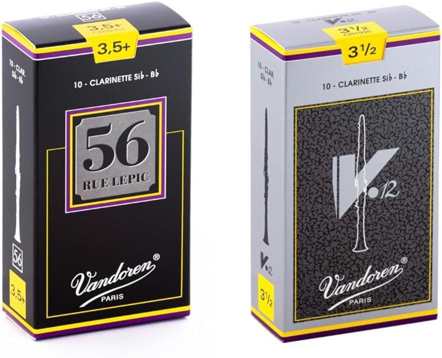 imageVandoren CR5035 Bb Clarinet 56 Rue Lepic Reeds Strength 35 Box of 10Strength 35