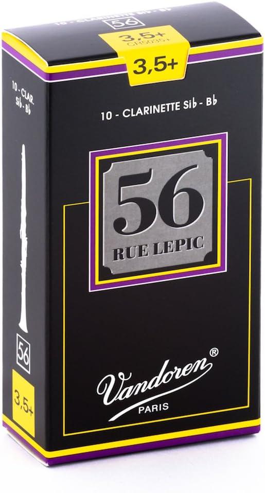 imageVandoren CR5035 Bb Clarinet 56 Rue Lepic Reeds Strength 35 Box of 10Strength 35