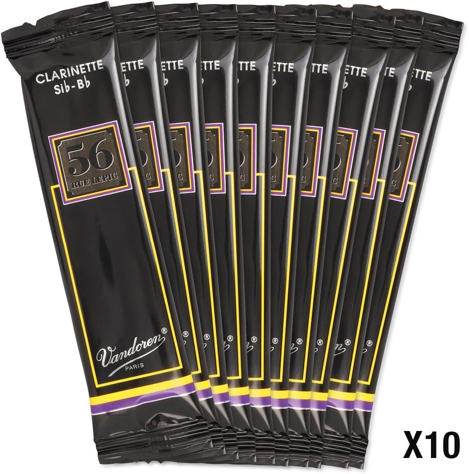 imageVandoren CR5035 Bb Clarinet 56 Rue Lepic Reeds Strength 35 Box of 10Strength 35