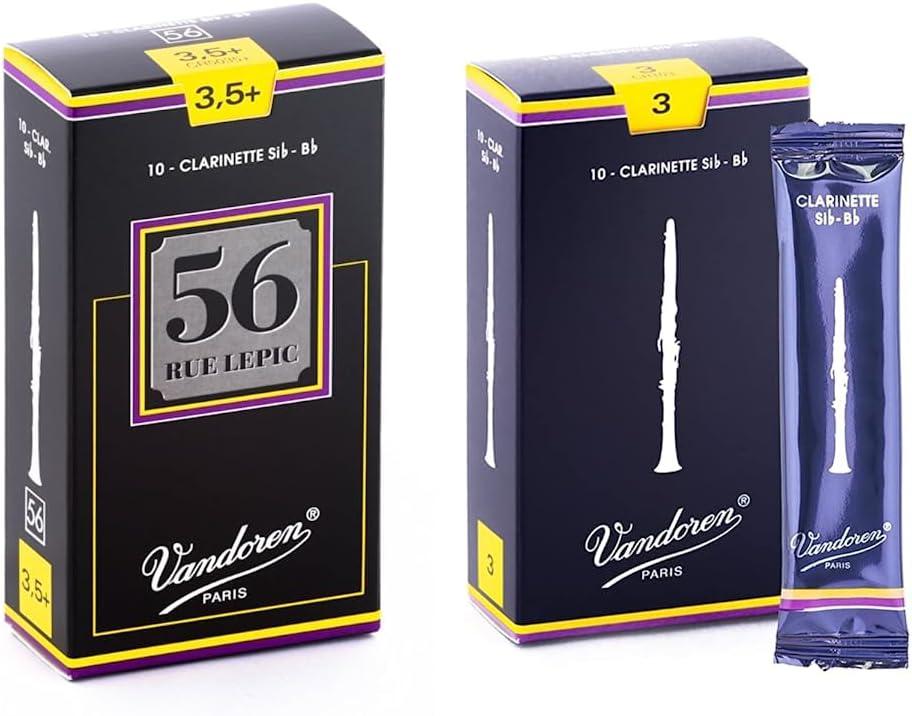 imageVandoren CR5035 Bb Clarinet 56 Rue Lepic Reeds Strength 35 Box of 10Strength 35