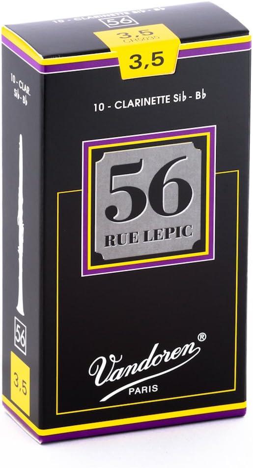 imageVandoren CR5035 Bb Clarinet 56 Rue Lepic Reeds Strength 35 Box of 10Strength 35