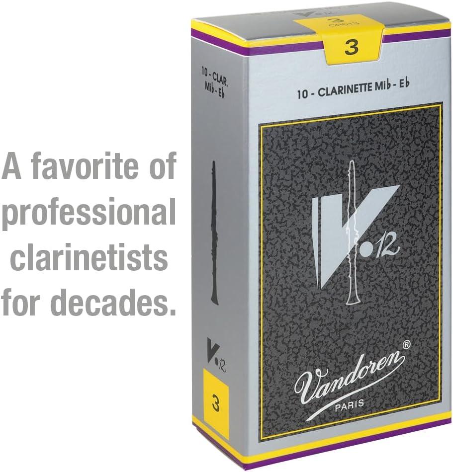 imageVandoren CR613 Eb Clarinet V 12 Reeds Strength No 3 Box of 10Strength 3