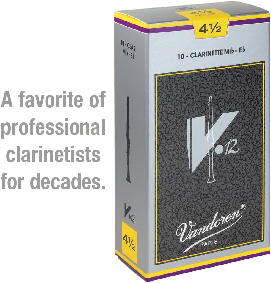 imageVandoren CR613 Eb Clarinet V 12 Reeds Strength No 3 Box of 10Strength 45