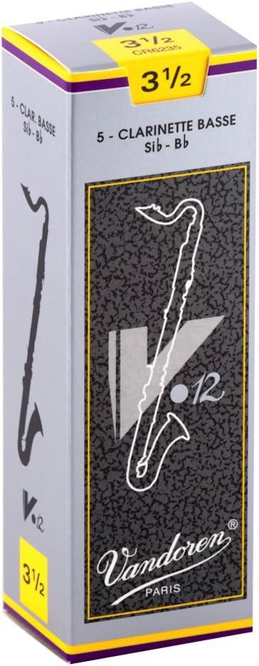 imageVandoren CR623 Bass Clarinet V12 Reeds Strength 3 Box of 5Strength 35