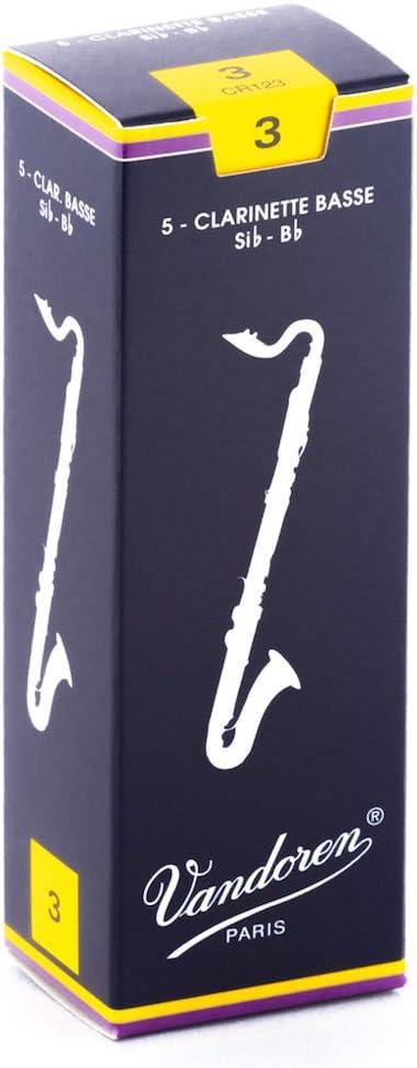 imageVandoren CR623 Bass Clarinet V12 Reeds Strength 3 Box of 5Strength 35