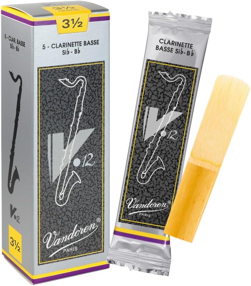 imageVandoren CR623 Bass Clarinet V12 Reeds Strength 3 Box of 5Strength 35
