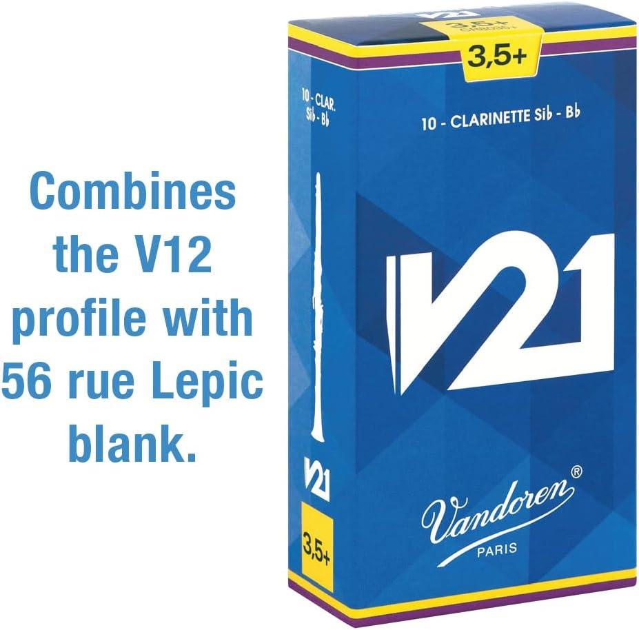 imageVandoren CR803 Bb Clarinet V21 Reeds Strength 3 Box of 10Strength 35