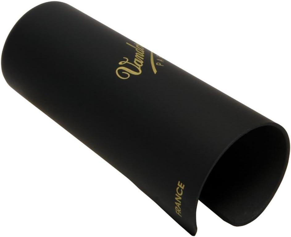 imageVandoren LC07P Optimum Ligature and Plastic Cap for Alto Saxophone Gilded with 3 Interchangeable Pressure Plates BlackAlto Sax