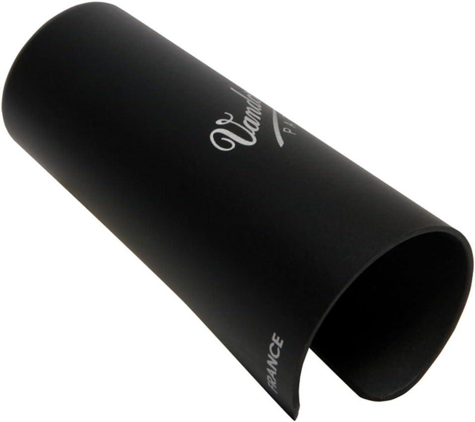imageVandoren LC07P Optimum Ligature and Plastic Cap for Alto Saxophone Gilded with 3 Interchangeable Pressure Plates BlackEb Clarinet