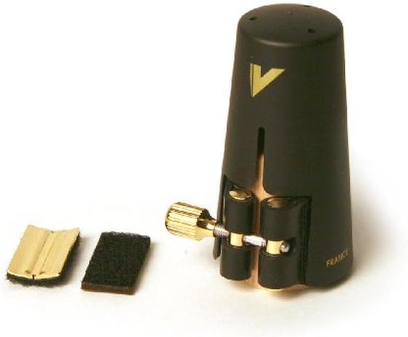 imageVandoren LC21P Leather Ligature and Plastic Cap for Bb Clarinet with 3 Interchangeable Pressure PlatesAlto Sax
