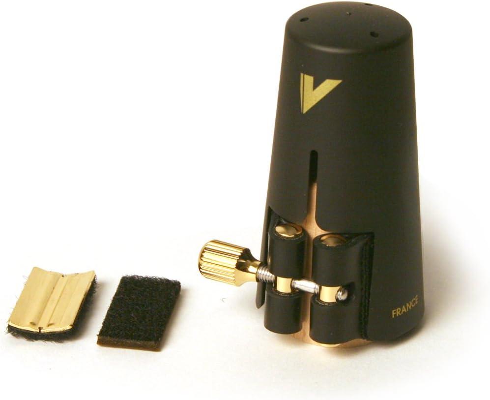 imageVandoren LC21P Leather Ligature and Plastic Cap for Bb Clarinet with 3 Interchangeable Pressure PlatesAlto Sax