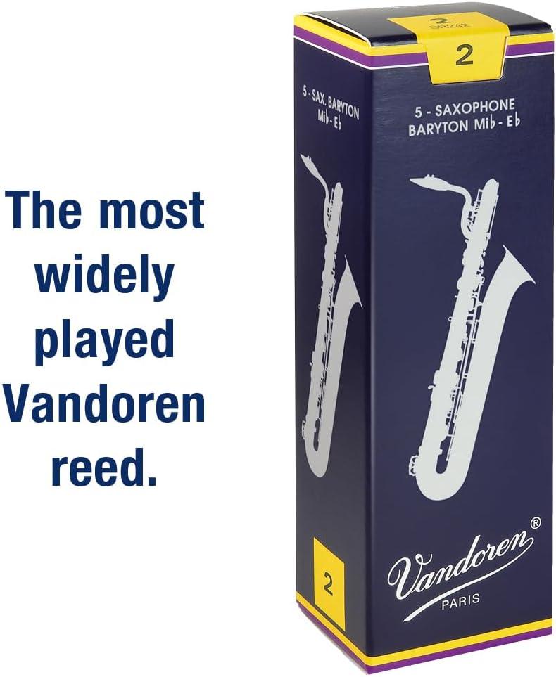 imageVandoren SR243 Bari Sax Traditional Reeds Strength 3 Box of 5Strength 2