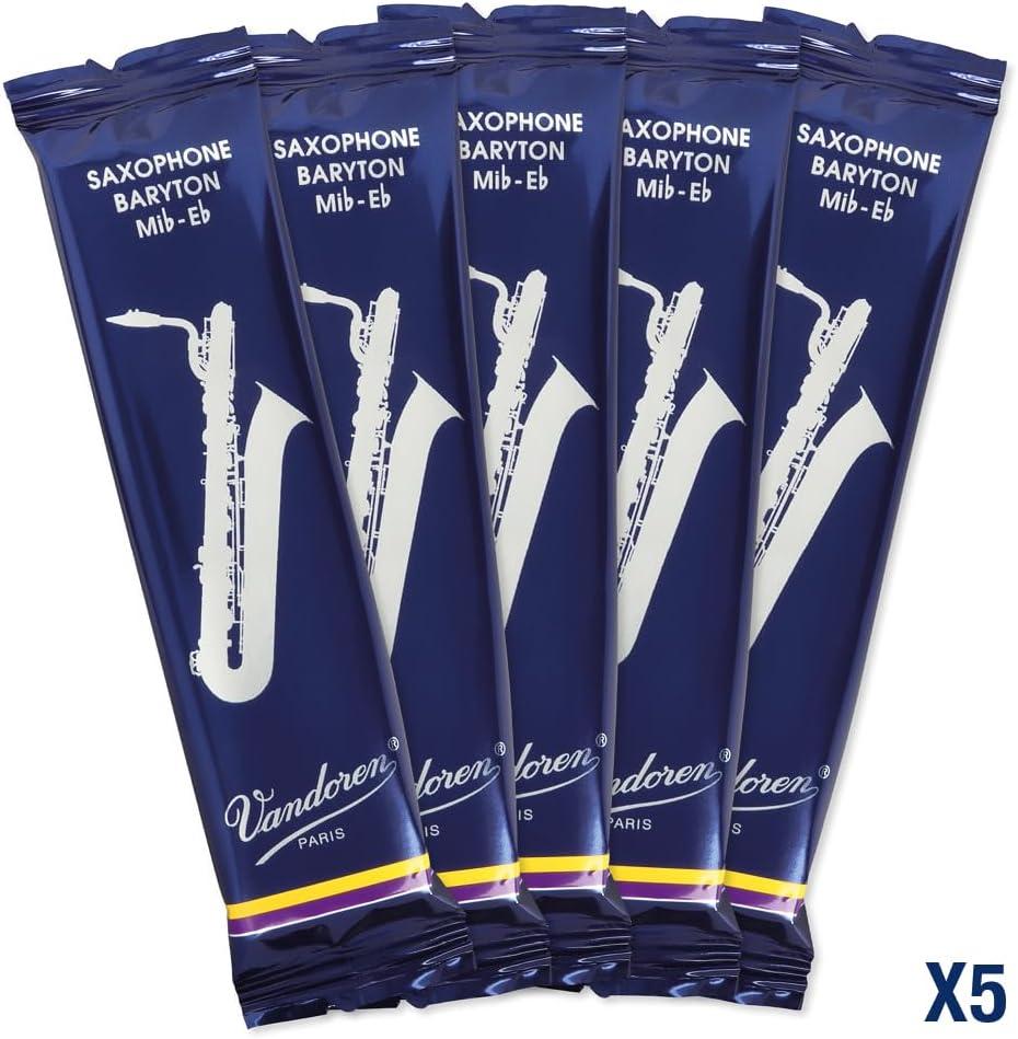 imageVandoren SR243 Bari Sax Traditional Reeds Strength 3 Box of 5Strength 2