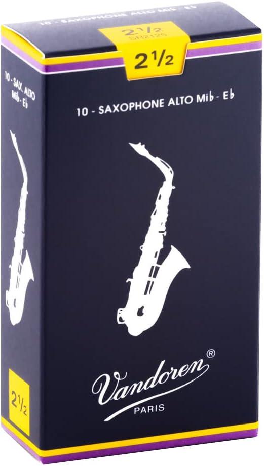 imageVandoren SR243 Bari Sax Traditional Reeds Strength 3 Box of 5Strength 25