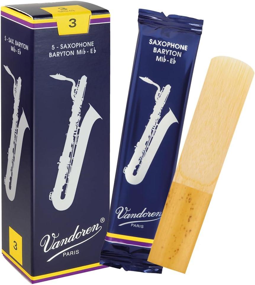 imageVandoren SR243 Bari Sax Traditional Reeds Strength 3 Box of 5Strength 3