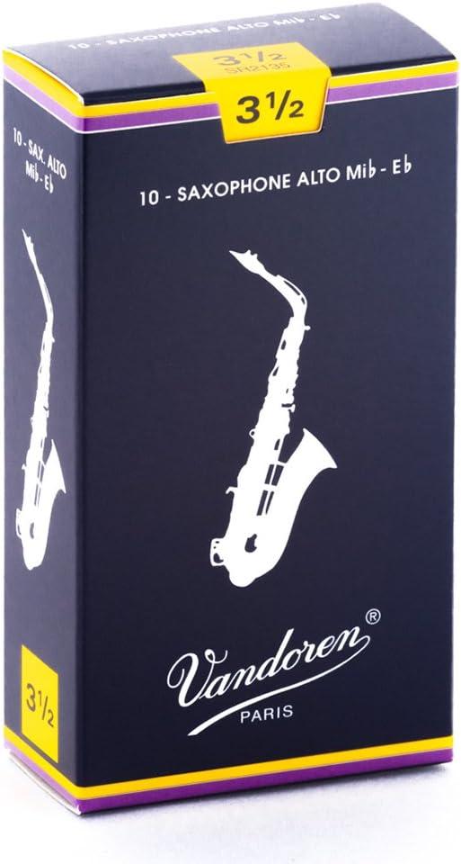 imageVandoren SR243 Bari Sax Traditional Reeds Strength 3 Box of 5Strength 35