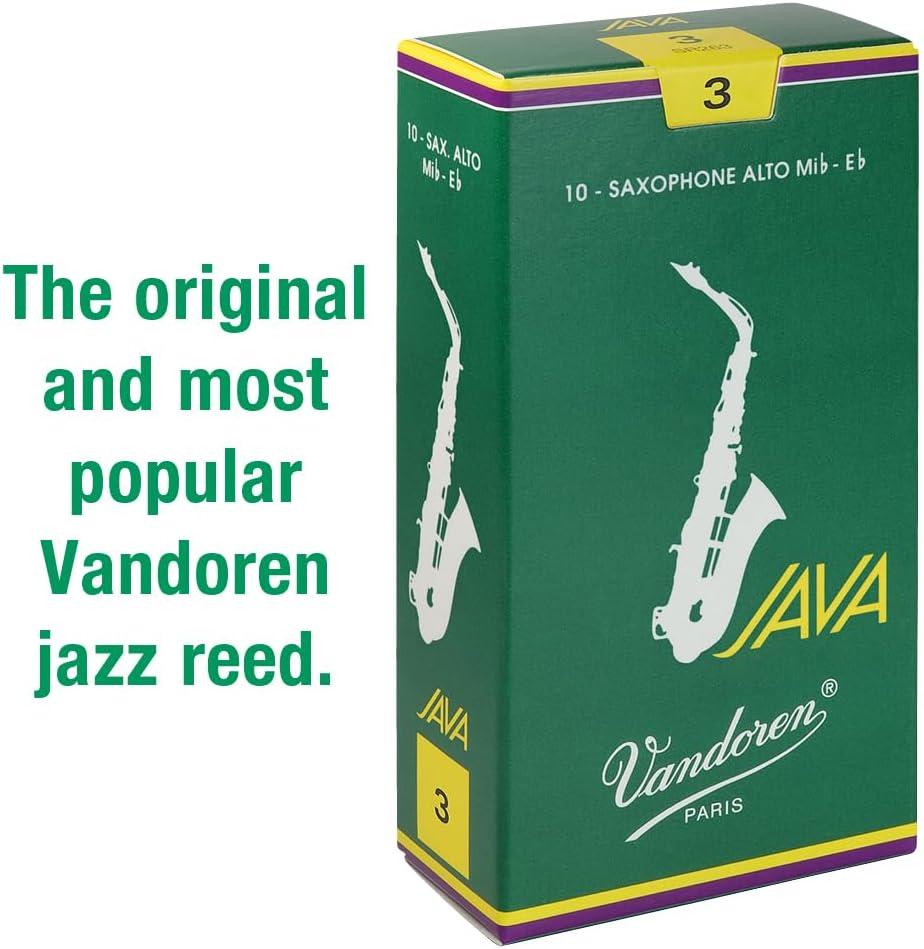 imageVandoren SR263 Alto Sax JAVA Reeds Strength 3 Box of 10Strength 3