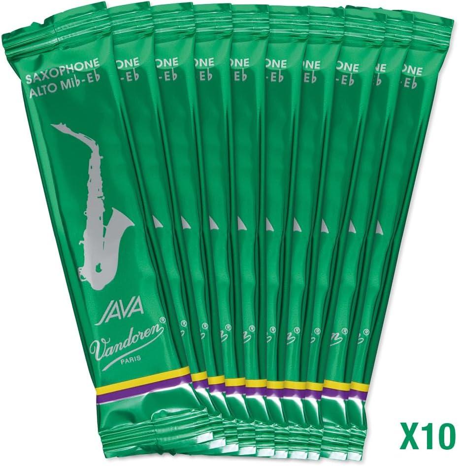 imageVandoren SR263 Alto Sax JAVA Reeds Strength 3 Box of 10Strength 4