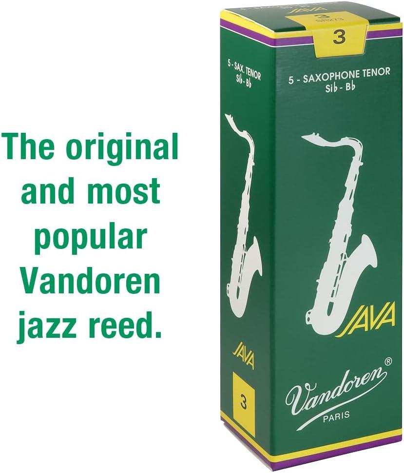 imageVandoren SR273 Tenor Sax JAVA Reeds Strength 3 Box of 5Strength 3