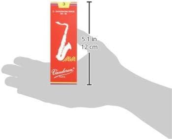 imageVandoren SR273R Tenor Sax JAVA Red Reeds Strength 3 Box of 5Strength 3