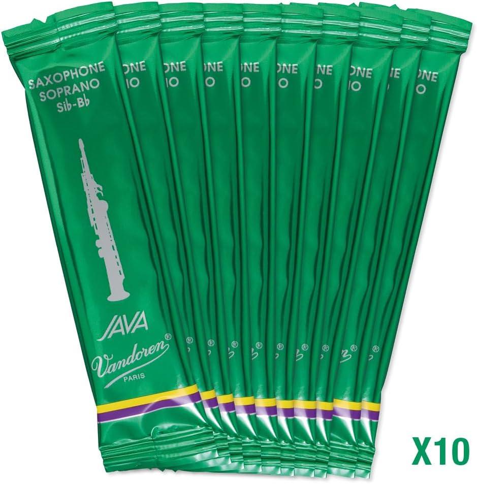 imageVandoren SR3025 Soprano Sax JAVA Reeds Strength 25 Box of 10Strength 25