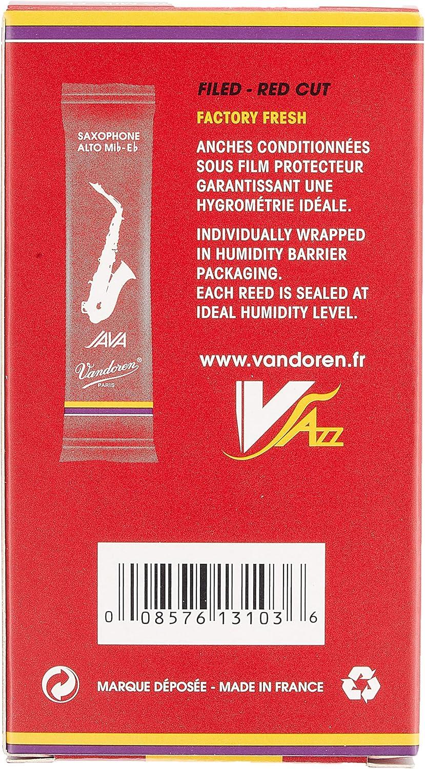 imageVandoren SR413 Alto Sax ZZ Reeds Strength 3 Box of 10Strength 25