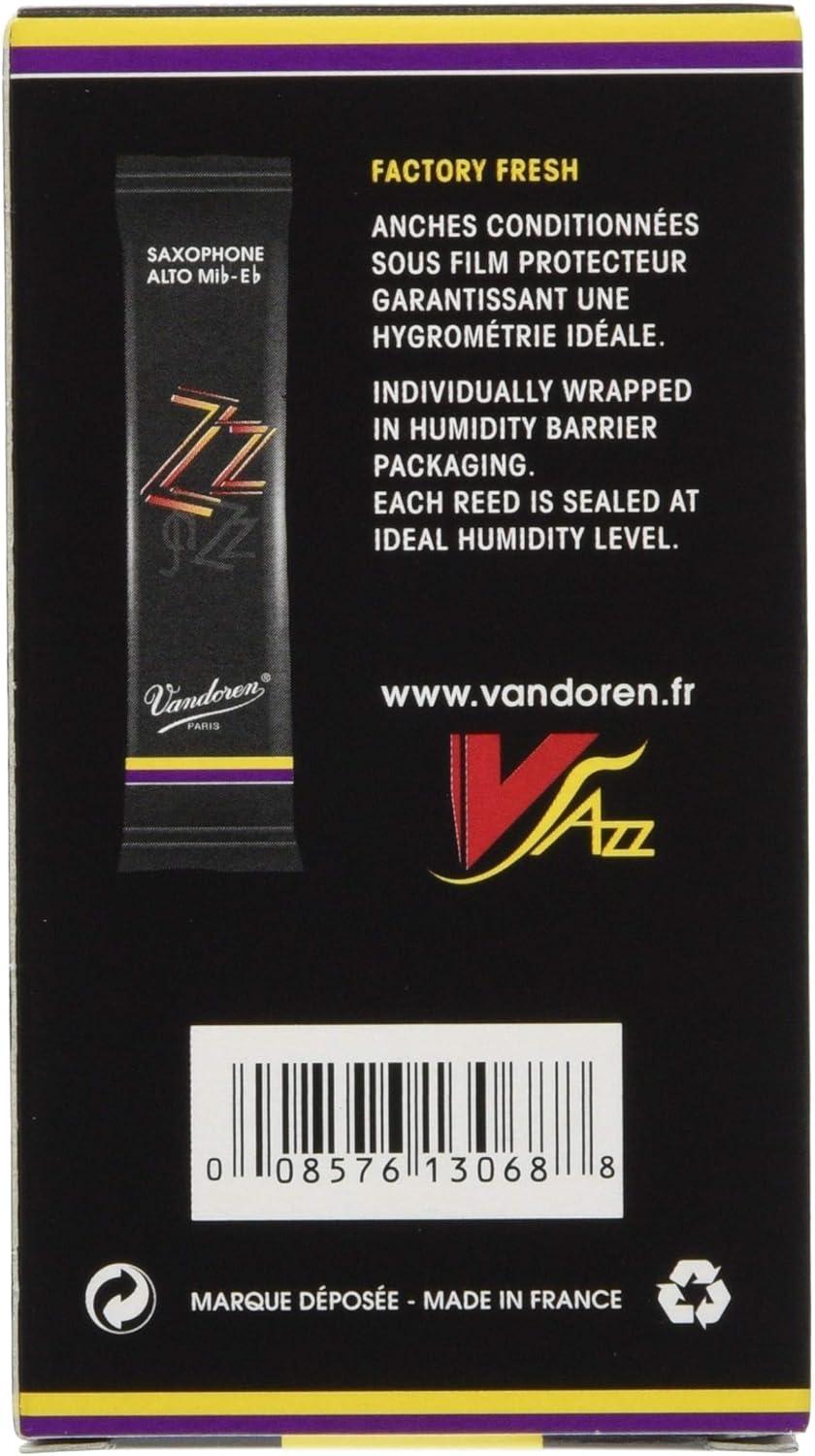 imageVandoren SR413 Alto Sax ZZ Reeds Strength 3 Box of 10Strength 25