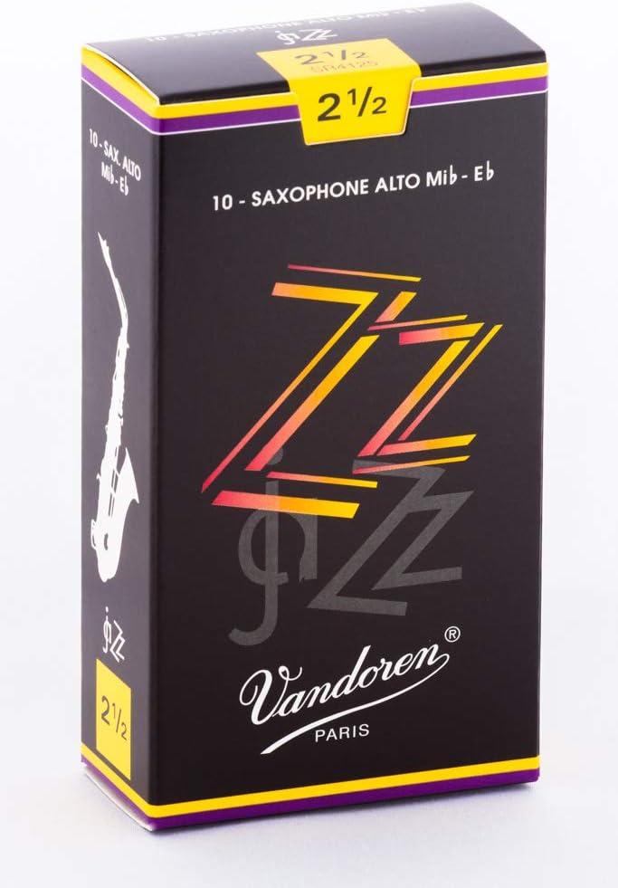 imageVandoren SR413 Alto Sax ZZ Reeds Strength 3 Box of 10Strength 25