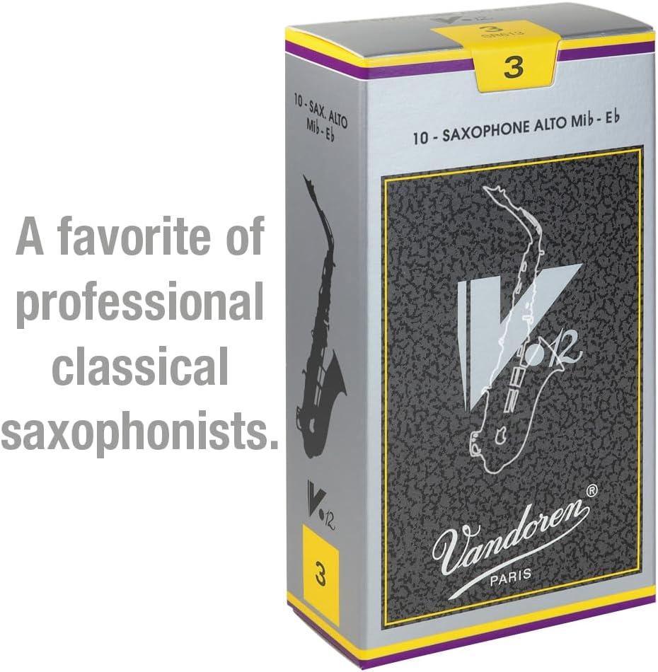 imageVandoren SR613 Alto Sax V12 Reeds Strength 3 Box of 10Strength 3