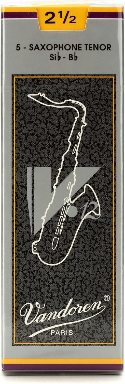 imageVandoren SR623 Tenor Sax V12 Reeds Strength 3 Box of 5 BlackStrength 25