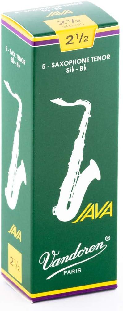 imageVandoren SR623 Tenor Sax V12 Reeds Strength 3 Box of 5 BlackStrength 25