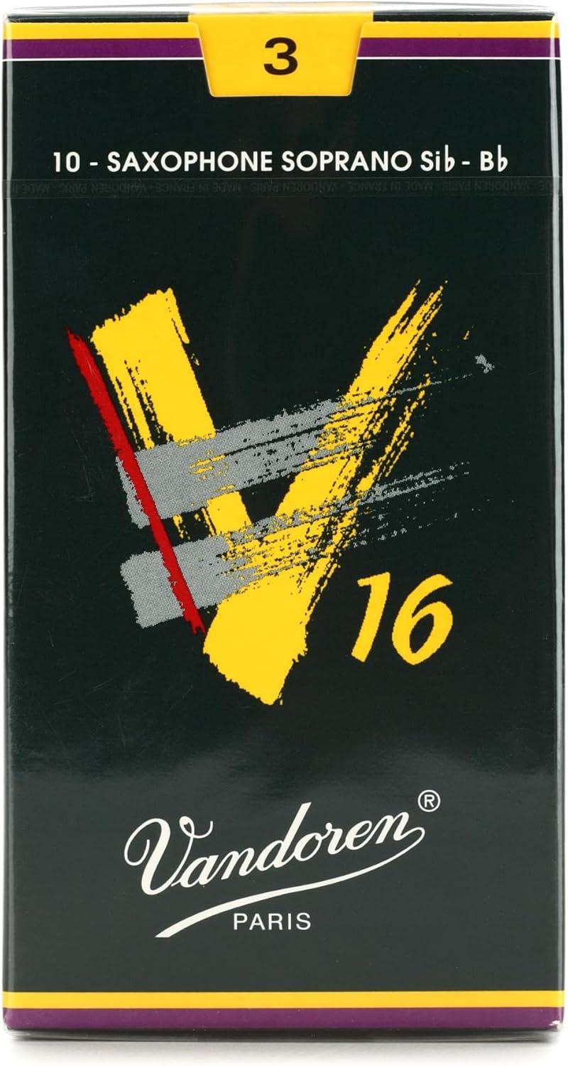 imageVandoren SR7125 Soprano Sax V16 Reeds Strength 25 Box of 10Strength 3