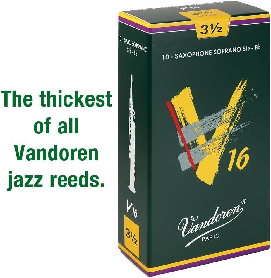 imageVandoren SR7125 Soprano Sax V16 Reeds Strength 25 Box of 10Strength 35