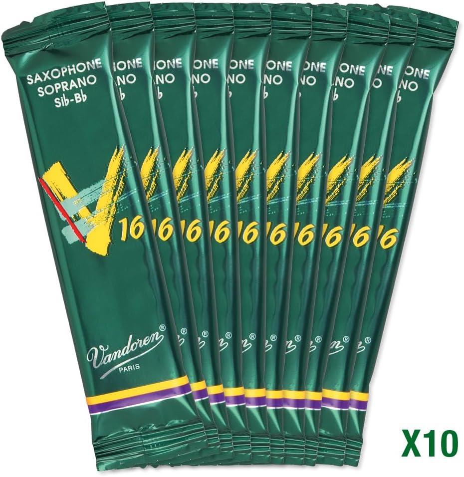 imageVandoren SR7125 Soprano Sax V16 Reeds Strength 25 Box of 10Strength 4