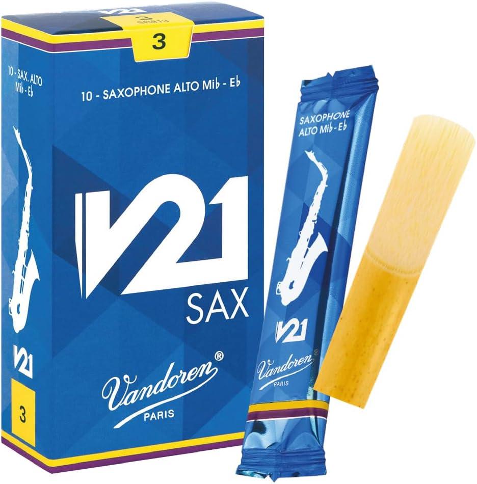 imageVandoren SR813 Alto Saxophone V21 Reeds Strength 3 Box of 10Strength 3