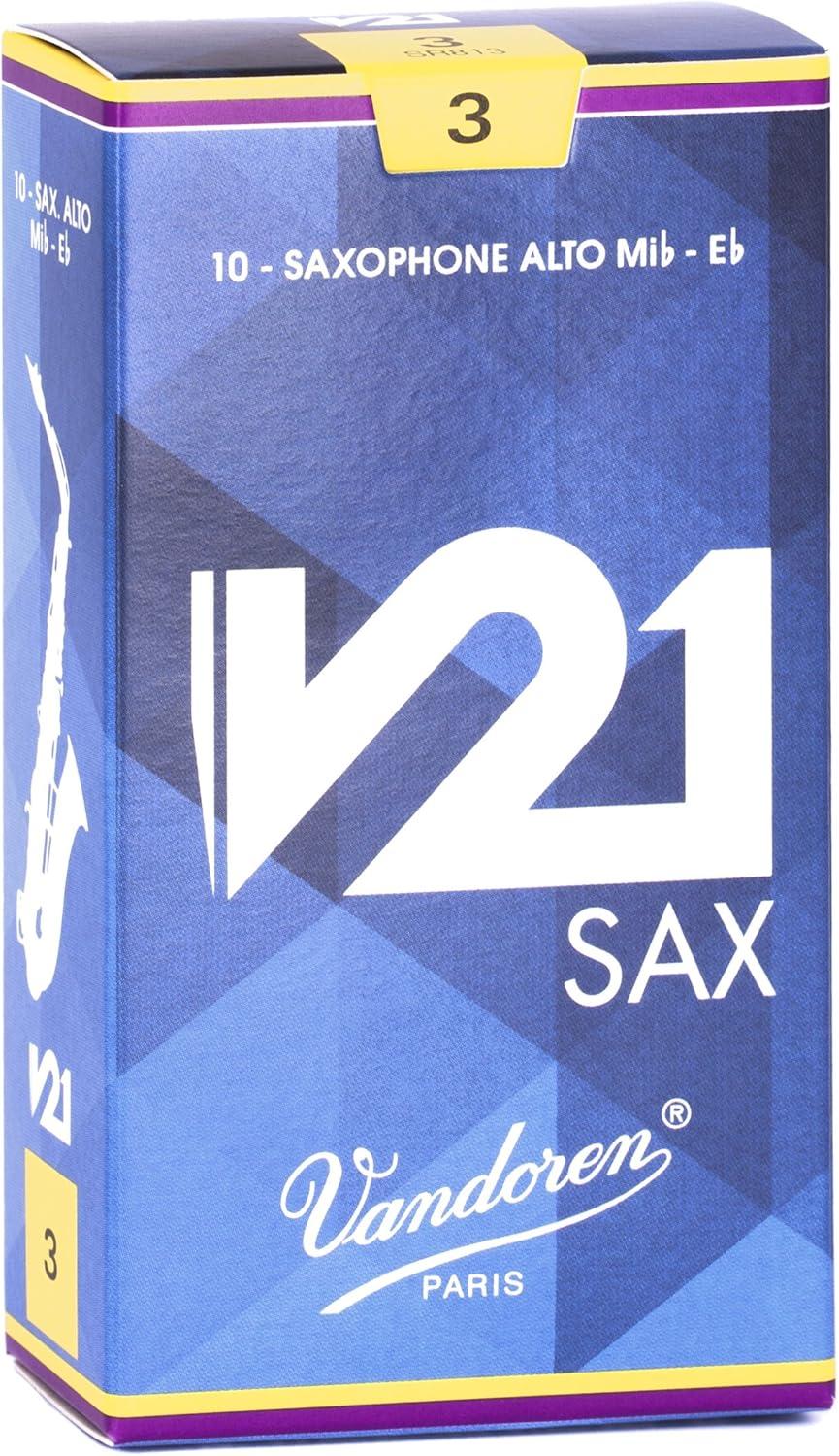 imageVandoren SR813 Alto Saxophone V21 Reeds Strength 3 Box of 10Strength 3