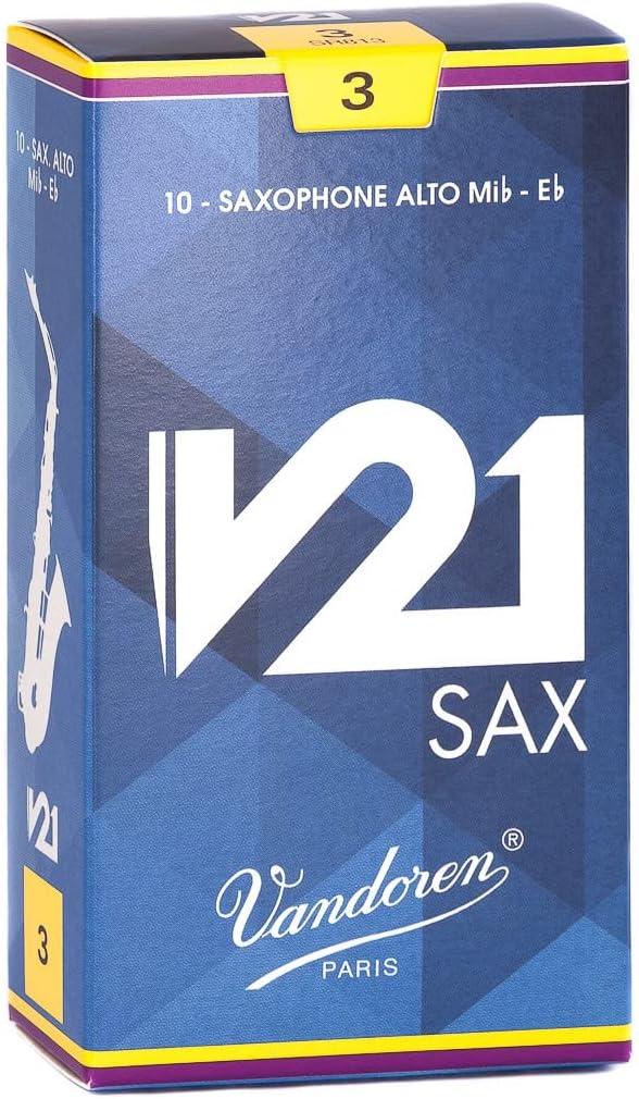 imageVandoren SR813 Alto Saxophone V21 Reeds Strength 3 Box of 10Strength 3