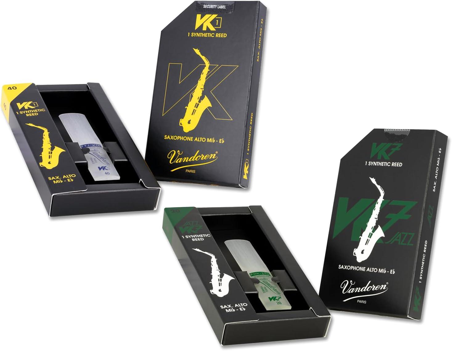 imageVandoren VK7 Jazz Synthetic Alto Saxophone Reed Strength 10Strength 20