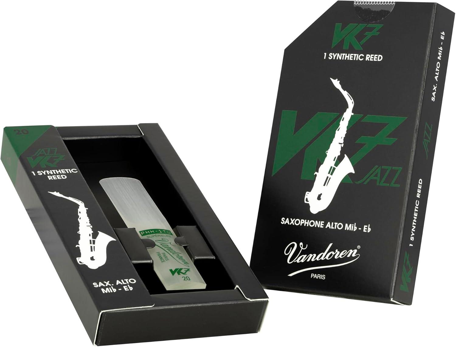 imageVandoren VK7 Jazz Synthetic Alto Saxophone Reed Strength 10Strength 25