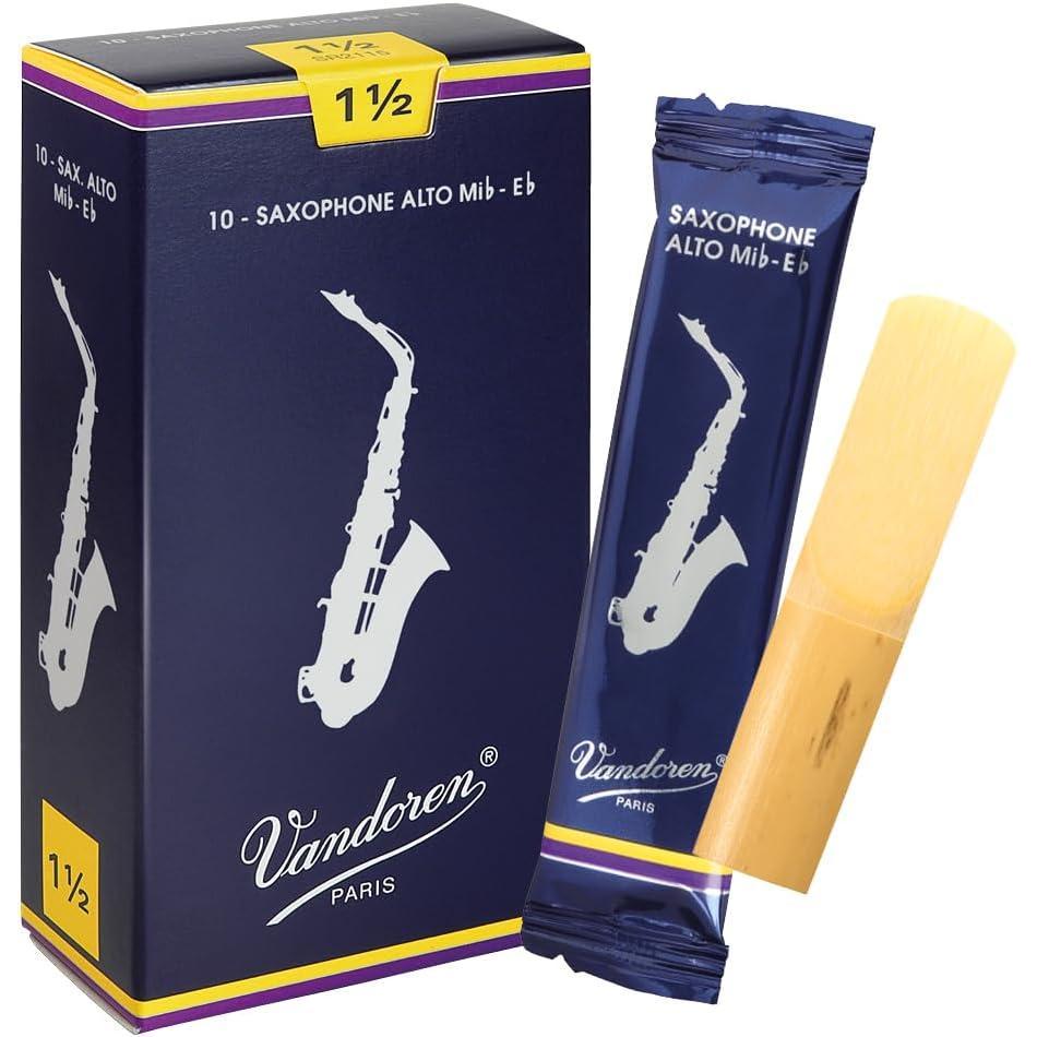 imageVandoren SR213 Alto Sax Traditional Reeds Strength 3 Box of 10Strength 15