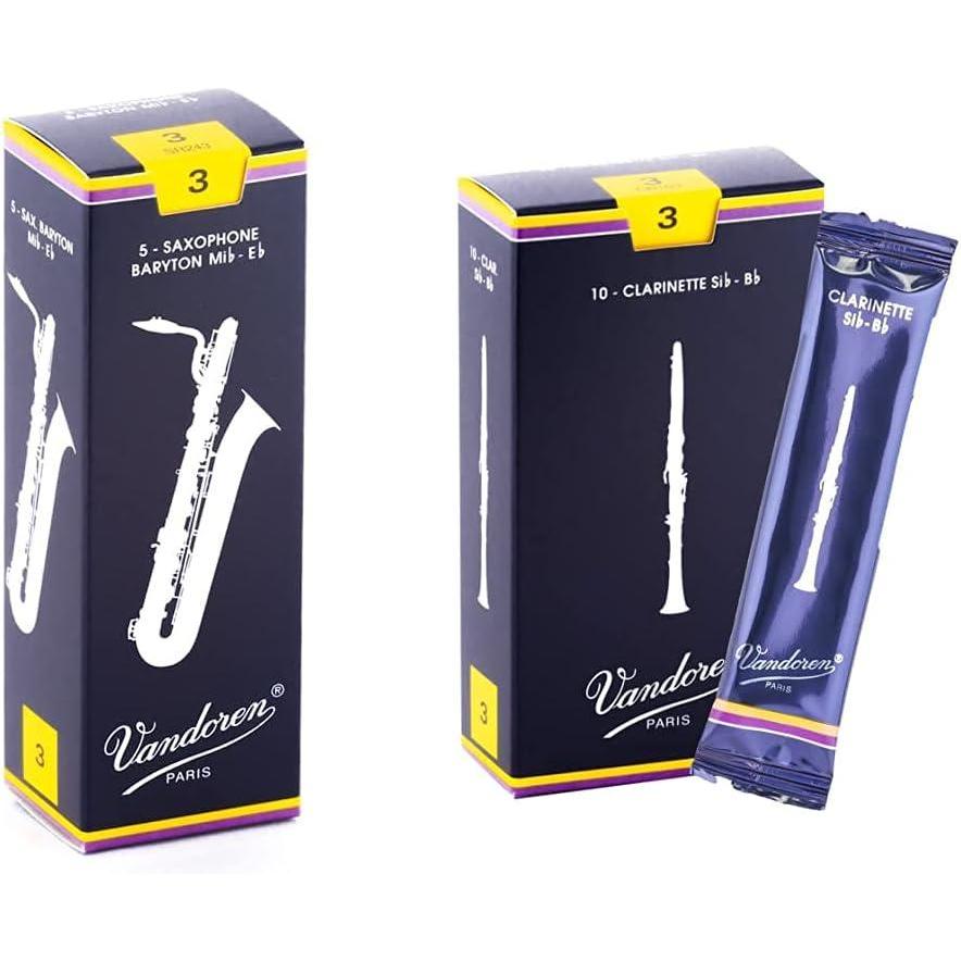 imageVandoren SR243 Bari Sax Traditional Reeds Strength 3 Box of 5Strength 3