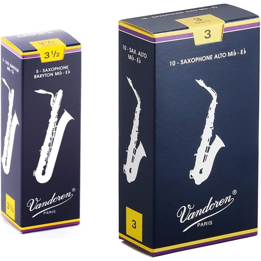 imageVandoren SR243 Bari Sax Traditional Reeds Strength 3 Box of 5Strength 35