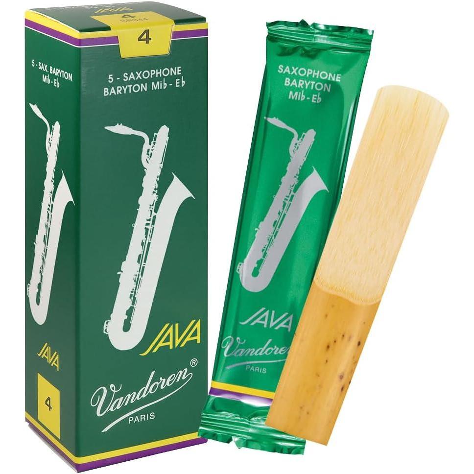 imageVandoren SR343 Bari Sax JAVA Reeds Strength 3 Box of 5Strength 4