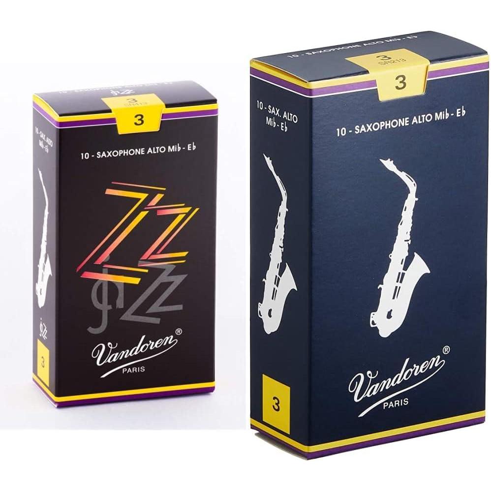 imageVandoren SR413 Alto Sax ZZ Reeds Strength 3 Box of 10Strength 3