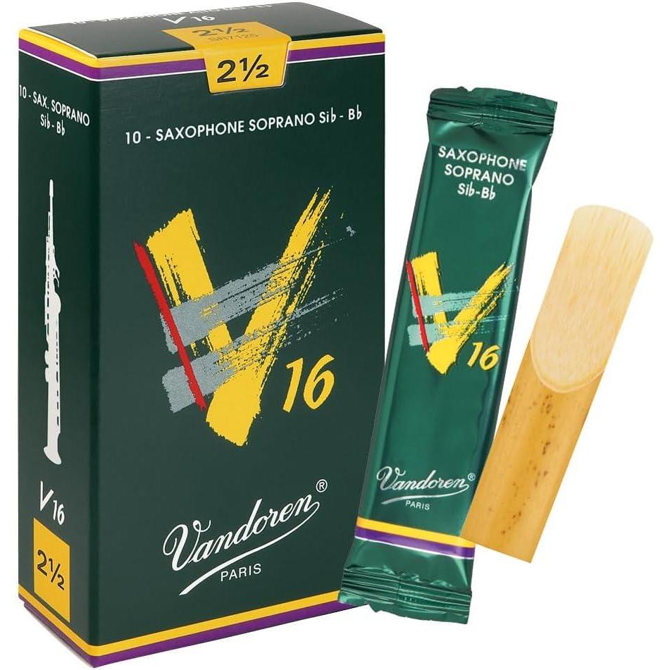 imageVandoren SR7125 Soprano Sax V16 Reeds Strength 25 Box of 10Strength 25