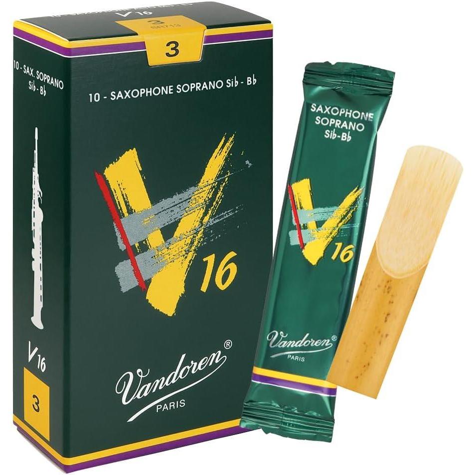 imageVandoren SR7125 Soprano Sax V16 Reeds Strength 25 Box of 10Strength 3
