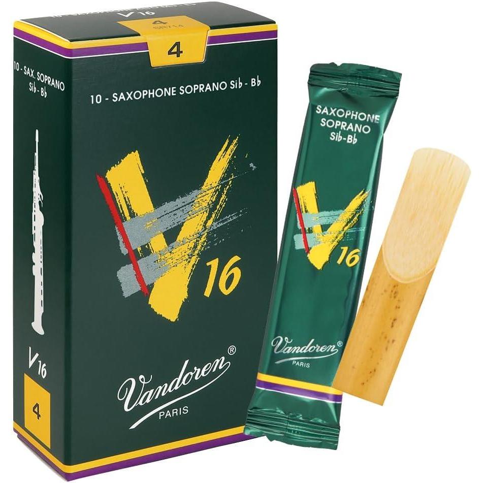imageVandoren SR7125 Soprano Sax V16 Reeds Strength 25 Box of 10Strength 4